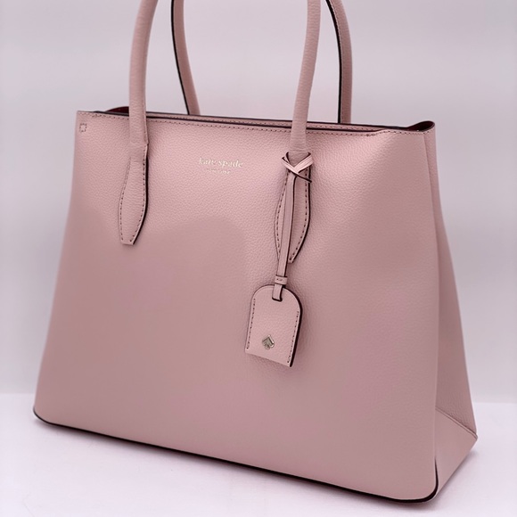 Kate Spade Medium Top ZIP Satchel Rose Smoke - Picture 10 of 12